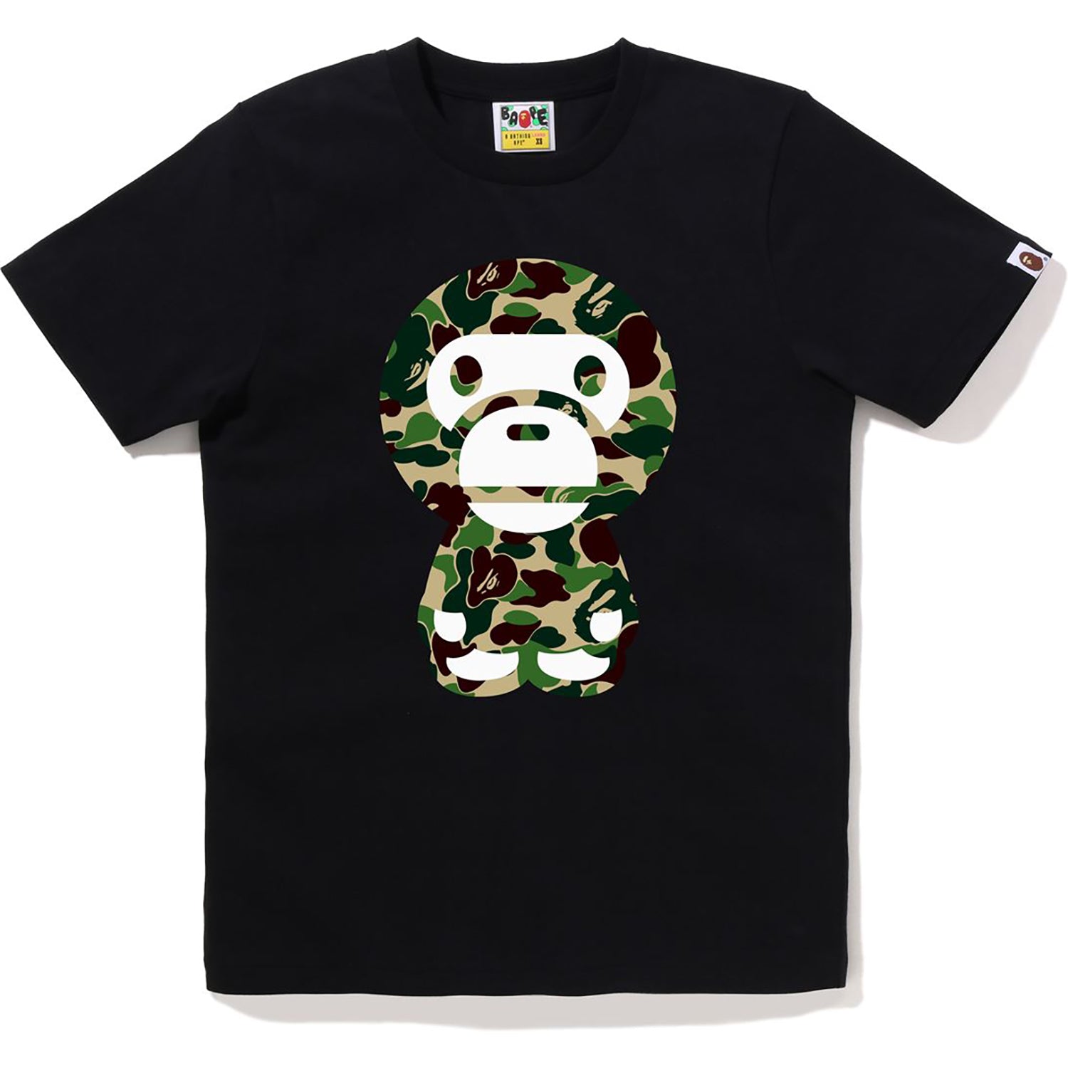 Bape ABC Camo Big Baby Milo Tee Black Green