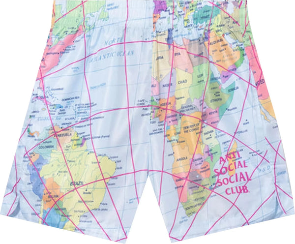 Anti Social Social Club Current Location Short - Multicolor