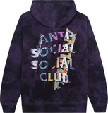 Anti Social Social Club Dissociative Tie Dye Hoodie 'Black/Purple'