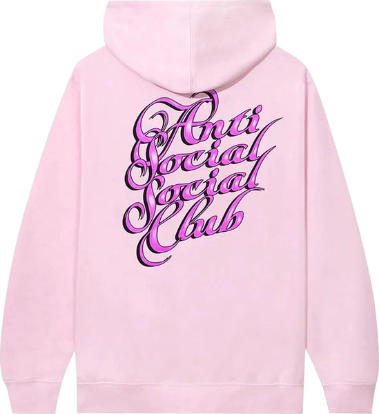 Anti Social Social Club Eyelash Hoodie - Pink