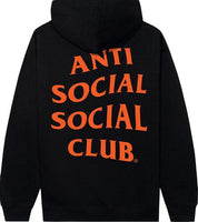 Anti Social Social Club Halloween Mind Games Hoodie 'Black/Orange'