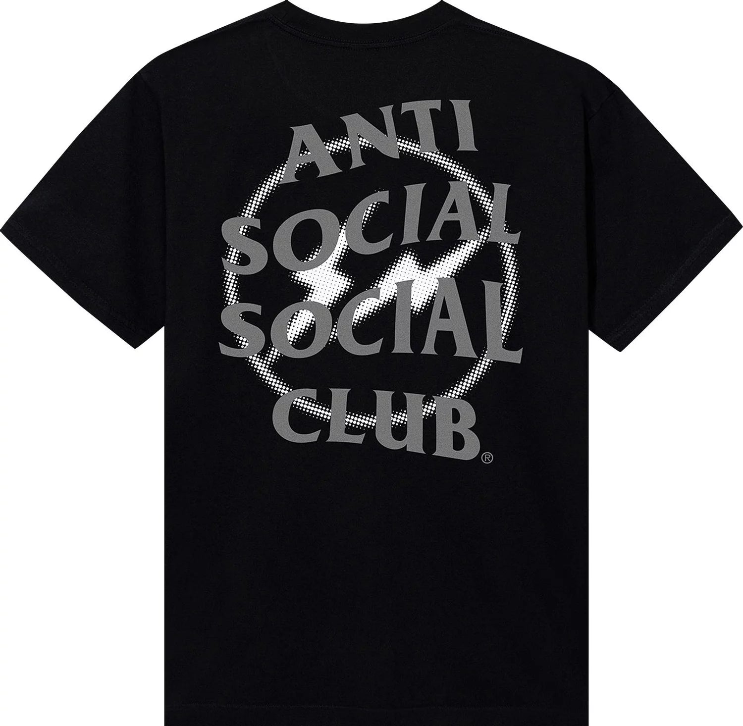 Anti Social Social Club x Fragment Design Half Tone Logo Tee - Black/Grey