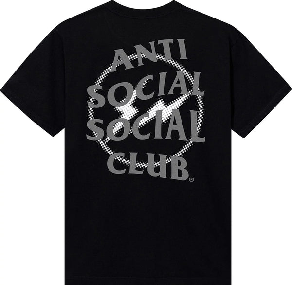 Anti Social Social Club x Fragment Design Half Tone Logo Tee - Black/Grey