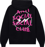 Anti Social Social Club x Fragment Design Half Tone Logo Hoodie - Black/Pink