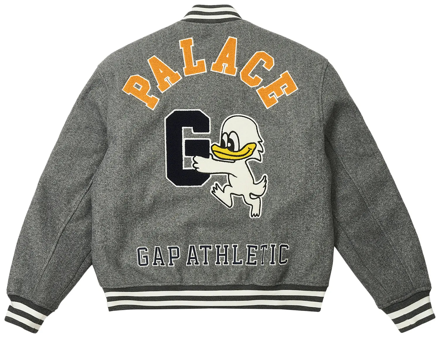 Palace x Gap Varsity Jacket 'Grey'
