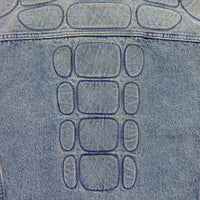 YGEBB 2022 Padded Denim Jacket In Washed Indigo