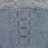 YGEBB 2022 Padded Denim Jacket In Washed Indigo