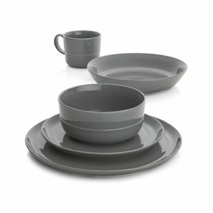 Crate & Barrel - Hue Dark Grey Low Bowl
