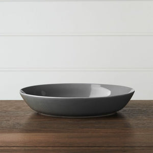 Crate & Barrel - Hue Dark Grey Low Bowl