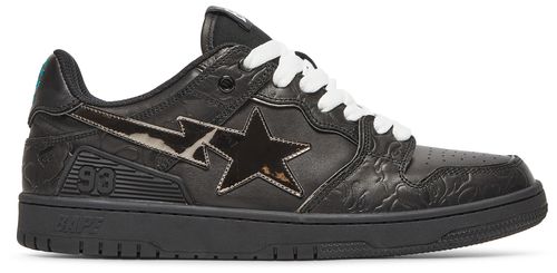 A Bathing Ape Bape SK8 Sta Black Silver