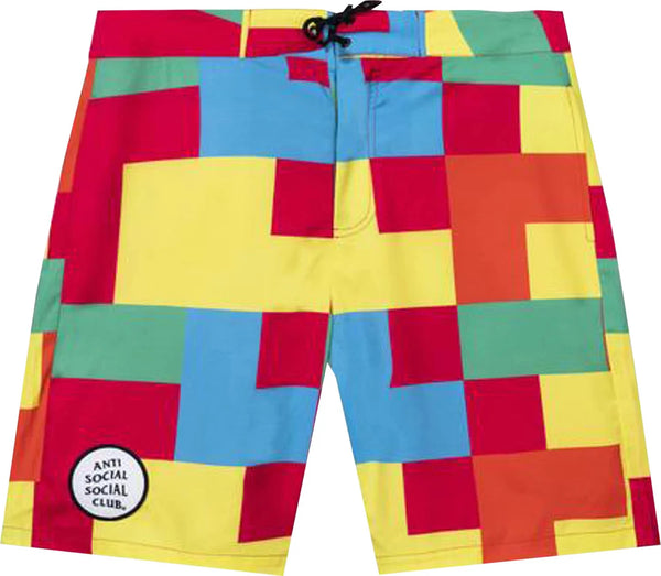 Anti Social Social Club Kook Board Shorts - Multi