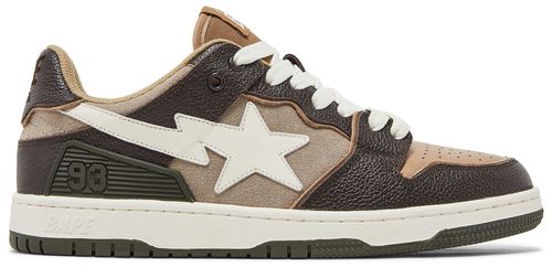 A Bathing Ape Bape SK8 Sta Brown Ivory