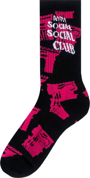 Anti Social Social Club Collapse Socks 'Black'