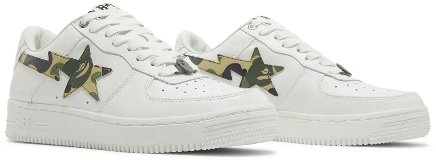 A Bathing Ape Bape Sta Low ABC Camo White Green (2022)
