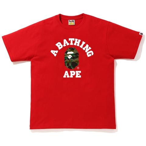 BAPE 1st Camo By Bathing Ape Tee Red Green