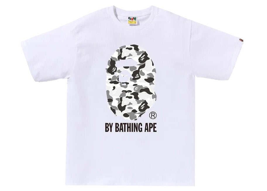 BAPE ABC CAMO BY BATHING APE TEE WHITE/GREY