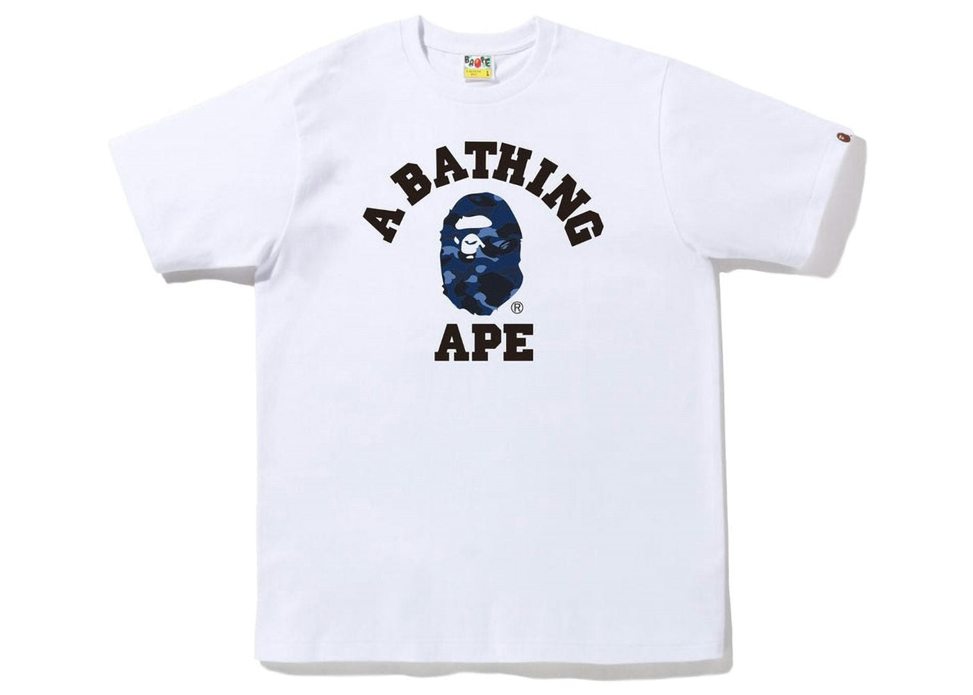 BAPE Color Camo College Tee (FW22) White Blue