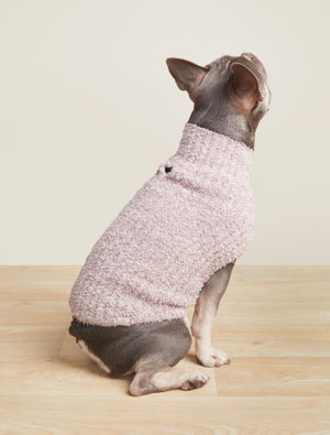 Barefoot Dreams CC Ribbed Pet Sweater Ballet Pink