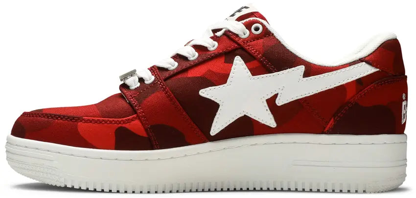 A Bathing Ape Bape Sta Low Color Camo Combo Red