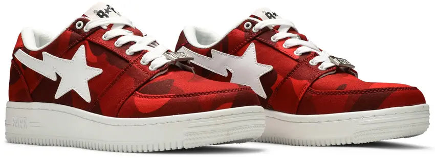 A Bathing Ape Bape Sta Low Color Camo Combo Red
