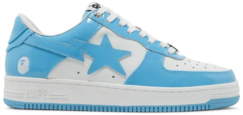 A Bathing Ape Bape Sta Low Patent Blue