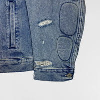 YGEBB 2022 Padded Denim Jacket In Washed Indigo