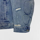 YGEBB 2022 Padded Denim Jacket In Washed Indigo