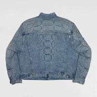 YGEBB 2022 Padded Denim Jacket In Washed Indigo