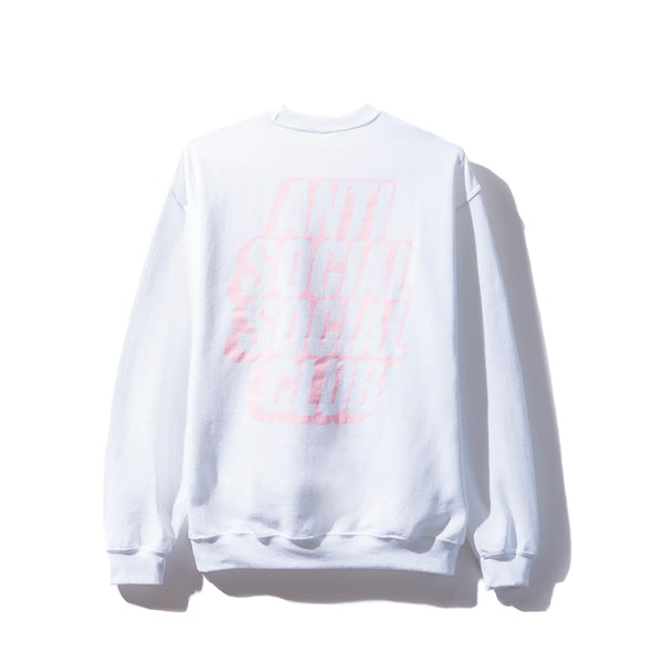 Anti Social Social Club Blocked Crewneck - White