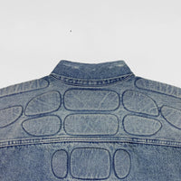 YGEBB 2022 Padded Denim Jacket In Washed Indigo
