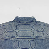 YGEBB 2022 Padded Denim Jacket In Washed Indigo