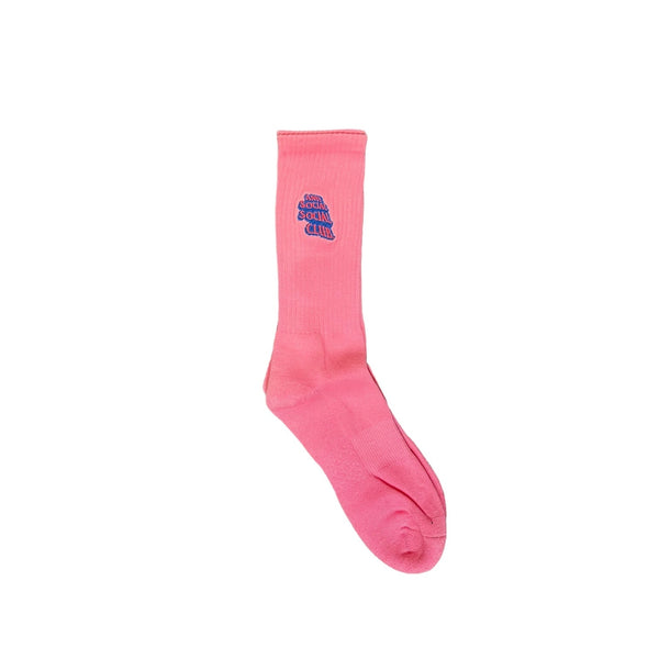 Anti Social Social Club NARROW ESCAPE EMBROIDERED SOCKS - PINK