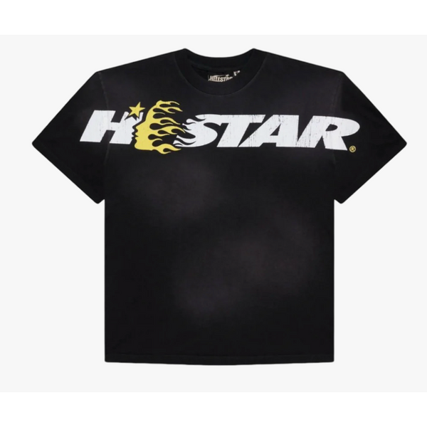 Hellstar Studios Cartoon Logo T Shirt (Black/Yellow)