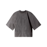 Yeezy Gap Engineered by Balenciaga Logo No Seam Crop Tee - Dark Grey