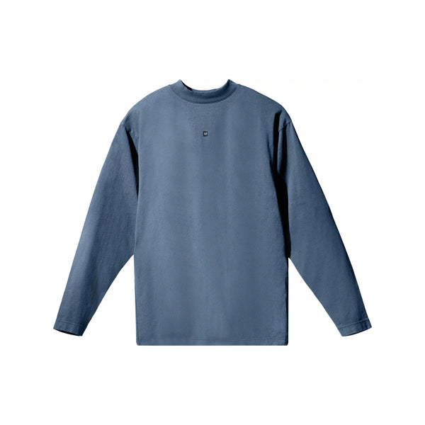 Yeezy Gap Engineered by Balenciaga Logo Long-Sleeve Tee - Dark Blue