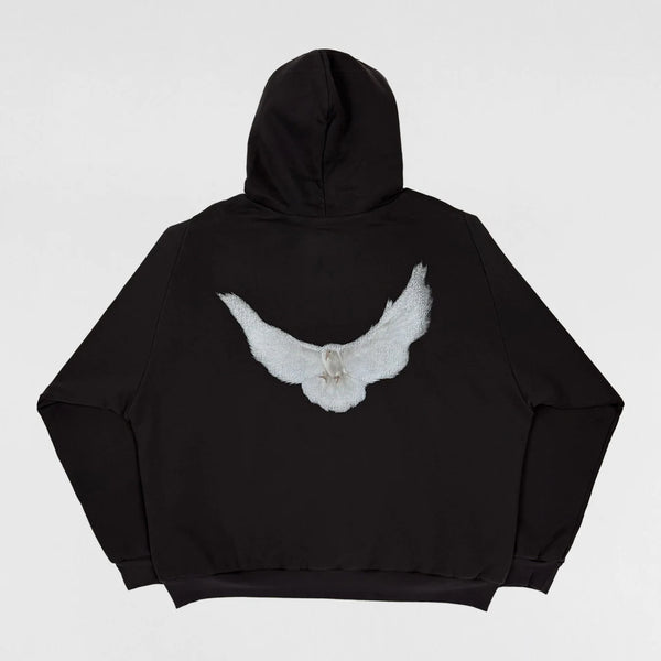 YGEBB 2022 Shrunken Dove Hoodie In Black