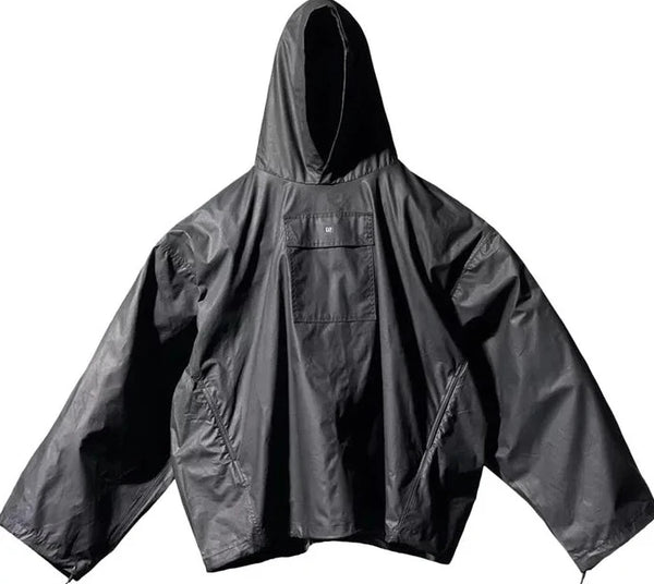 Yeezy Gap Engineered by Balenciaga Hooded Po Anorak Coated Cotton - Black