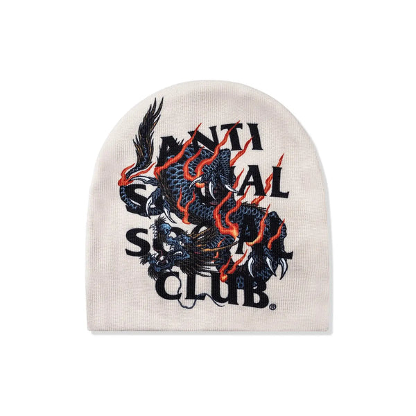 Anti Social Social Club Quivering Liquids Beanie -  Ecru