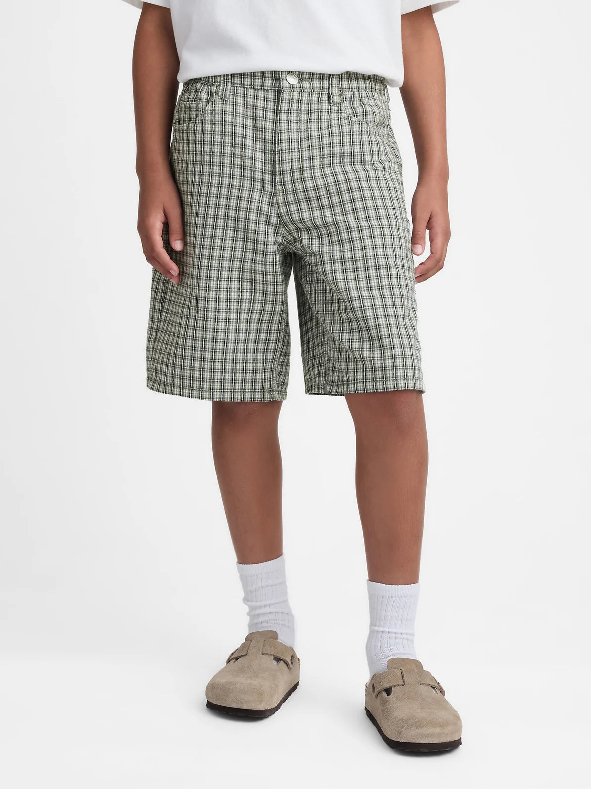 Gap - MadHappy - Oversized Plaid Short - Sea Spray