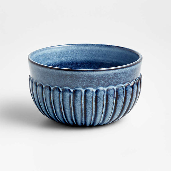 COVE INDIGO LOW BOWL
